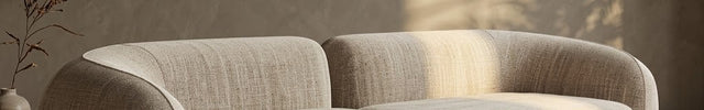 Samara Modern Minimalist Sofa Neutral Upholstered Couch for Living Room