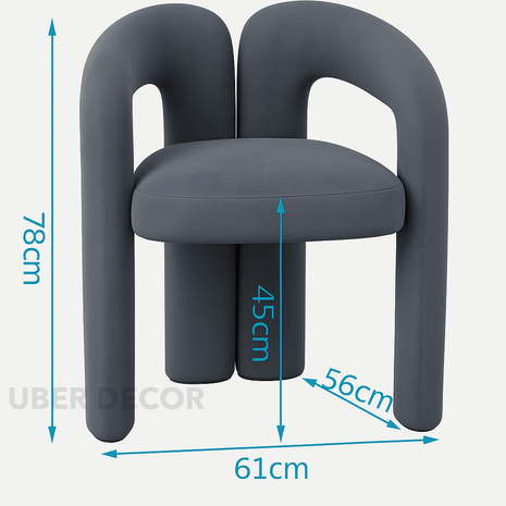 Paree Makeup Dressing Chair -Cute Modern Velvet Stool Nordic Design Green Accent Hallway Vanity Chair Chaise Lounge Pouf Meuble Salon Cute Furniture - Uber Decor