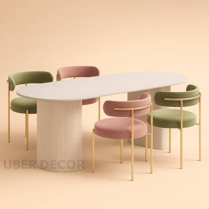 Homestead Luxe Art Deco Dining Set – Elegant Contemporary Statement for Modern Homes