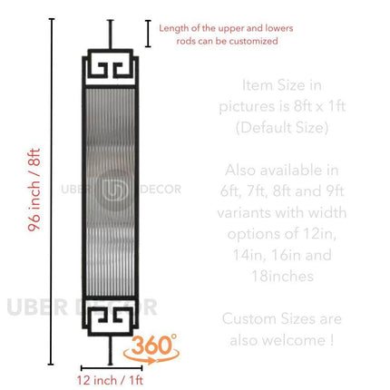 Bespoke Metal Room Divider Wall Stainless Steel Room Partition Screen - Customizable Metal Room Separator - Uber Decor