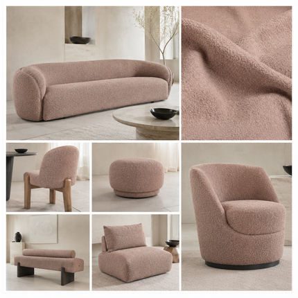 CANVAS - Upholstery Fabric- Rosy Beige