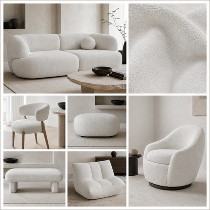 CANVAS - Upholstery Fabric- White Smoke