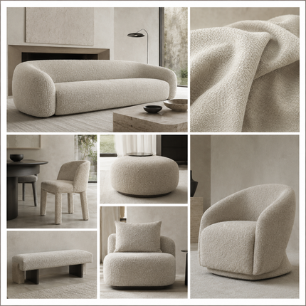 CANVAS - Upholstery Fabric- Bone Beige