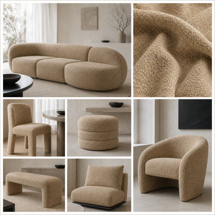 CANVAS - Upholstery Fabric- Caramel Beige