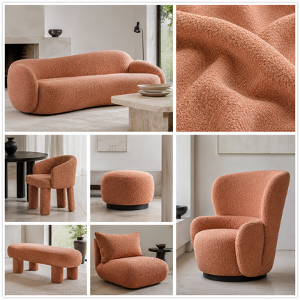 CANVAS - Upholstery Fabric- Terracotta