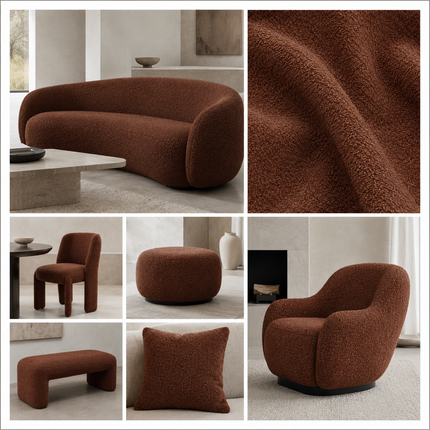 CANVAS - Upholstery Fabric- Copper Brown