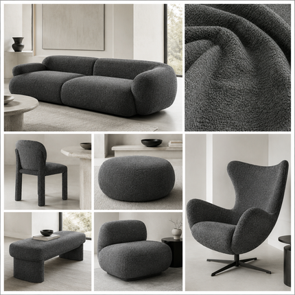 CANVAS - Upholstery Fabric- Charcoal Grey