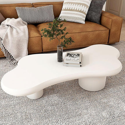 Kayla Sculptural Coffee Table Modern Organic Form Mid Century for Living Room Sofa Area