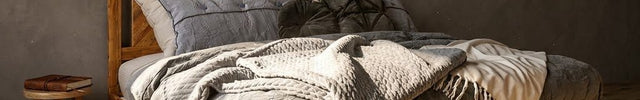 GrainMuse Wood Platform Bed – Chevron Headboard with Natural Character