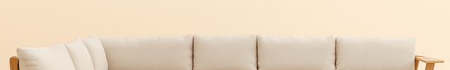 Nairobi Sectional Sofa with Chaise Modern Japandi Solid Wood Frame Sofa