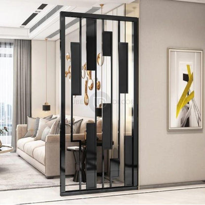 Refined Metal Partition Room Screen Room Divider - Custom Metal Partitions in Stainless Steel