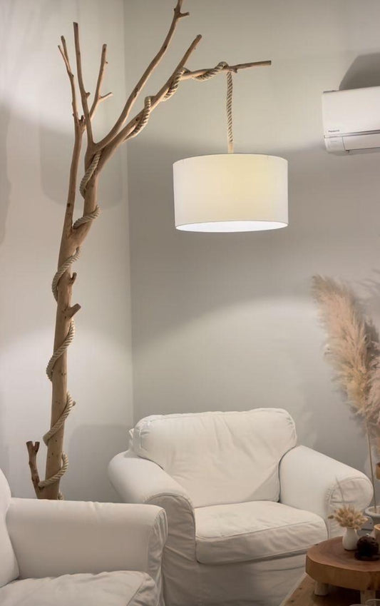 Natural Reclaimed Tree Branch Floor Lamp