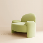Light Lime Green Suede Velvet