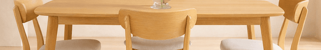 Trevara Fern Mid-Century Modern Wooden Dining Table for Kitchen Dining Area