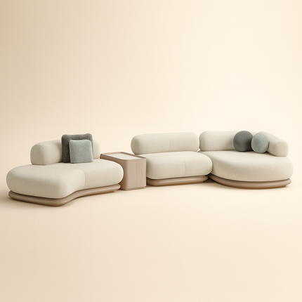 Ascona Modular Sectional Sofa Modern Japandi Luxury Sofa Customizable Made-to-Order Living Room Couch