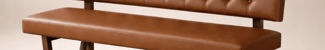 Nira Harmony Contemporary Solid Wood Bench with Backrest Modern Customisable Seating for Dining Living Lounge and Entryway