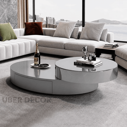 Po River Elevato Modern Minimalist Coffee Table Italian Japanese Fusion for Kitchen Office and Livingroom