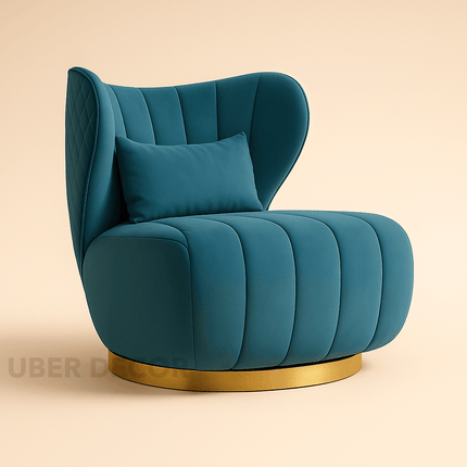 Celeste Comfort Accent Chair – Modern Armchair with High-Grade Aluminum Base for Living Room & Lounge Spaces
