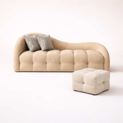 Kyoto Cloud Sofa- Mid Century Nordic Style Curved Cloud Couch Sofa for Living Room