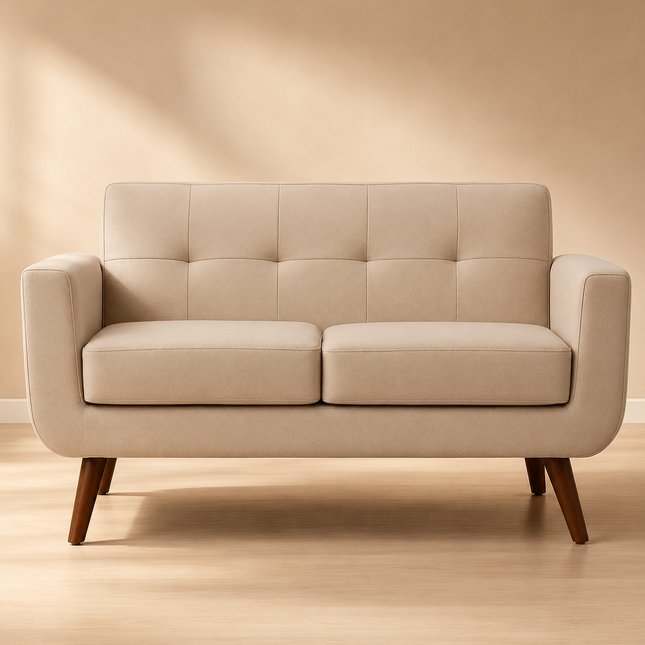 Mumbai 51" 2 Seater Loveseat Customisable Soft-Edge Sofa for Living or Lounge