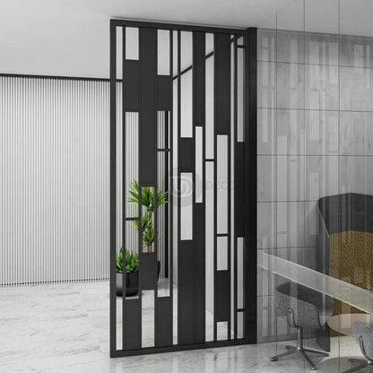 Refined Metal Partition Room Screen Room Divider - Custom Metal Partitions in Stainless Steel