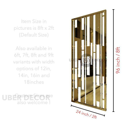 Refined Metal Partition Room Screen Room Divider - Custom Metal Partitions in Stainless Steel