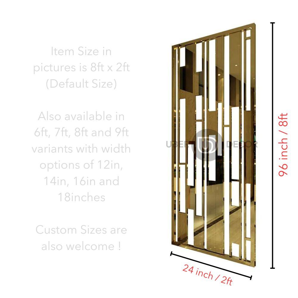 Refined Metal Partition Room Screen Room Divider - Custom Metal Partitions in Stainless Steel