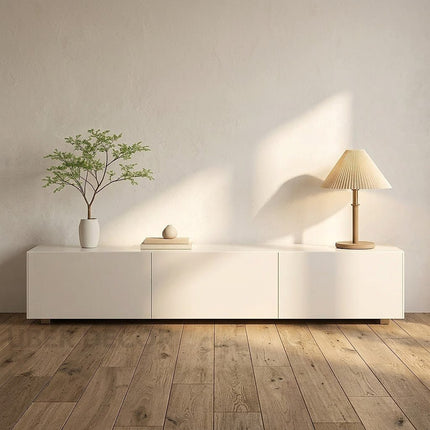 Lunexa Blanc – Ultra Minimal TV Cabinet, Scandinavian Inspired Console