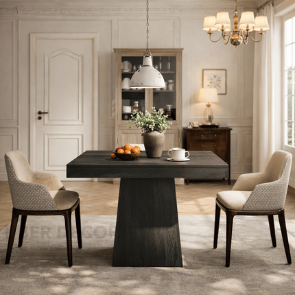 Velnox Hearth Rustic Modern Solid Wood Dining Table for Dining Room