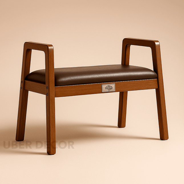 ErgoHaven – Nordic Ergonomic Bench | Compact Entryway Shoe Changing Stool for Bedrooms, Hallways, and Dressing Areas