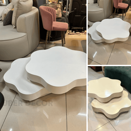 Cedar Elan French Designer Folding Rotating End Table Luxury Modern Side Table for Living Rooms and Apartments