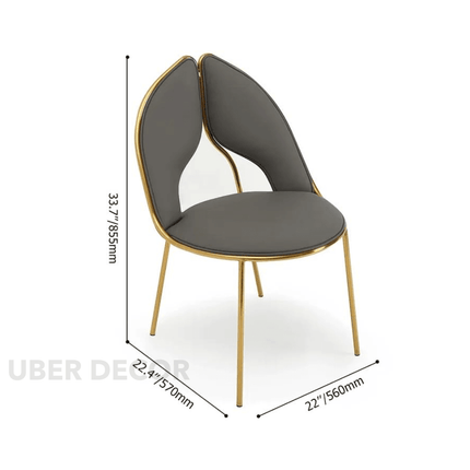 Eterna Loop Modern Luxury Marble Dining Set – Contemporary European with Custom Stone Top & Gold Accents for Dining Room or Formal Hall