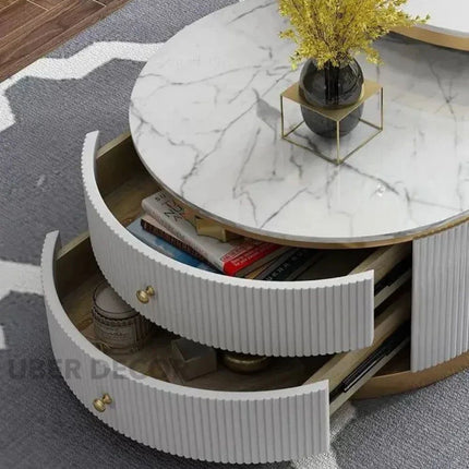 Auralis Ring – Luxury TV Cabinet, European Inspired Fluted Console