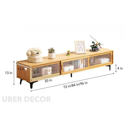Solva Crest – Retro Modern TV Cabinet, Japandi Inspired Console