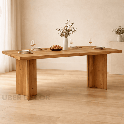 The Hearthside Custom Made Dining Table Mid Century Modern Inspired Design Bespoke Handcrafted Elegance Ideal for Modern and Classic Dining Rooms