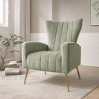 Sage Green Fuzzy Boucle