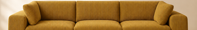 Liraya 108" Sofa- Bubble Style Cushioned 4 Seater Sofa for Living Room or Office