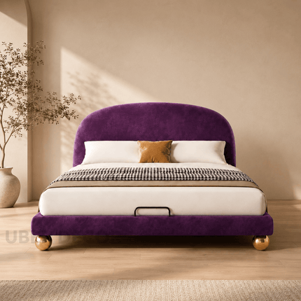 Royal Curve Bed – Curved Headboard Luxury Bed for Master Bedroom