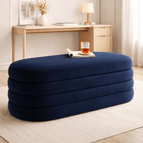 Deep Navy Suede Velvet