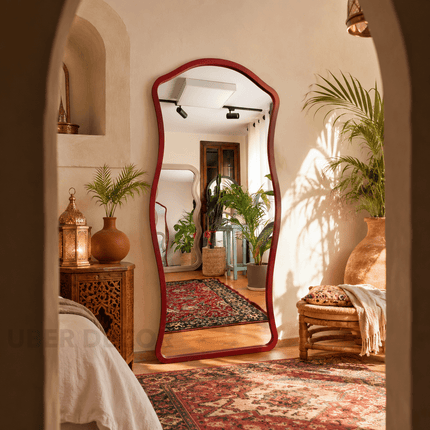 Zahara Sculptural Full Length Mirror – Contemporary Statement Moroccan Mirror