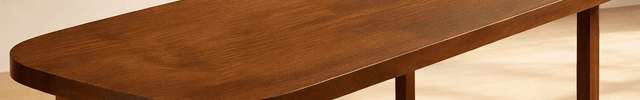 Woodlark Oval Dining Table Mid Century Modern Scandinavian Japandi Design Solid Wood Finish Minimalist Frame Base Dining Table for Dining Room