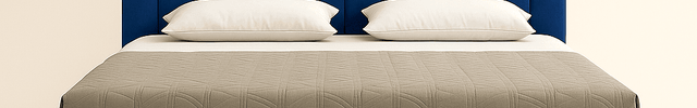 OakMist Contemporary Upholstered Platform Customisable Bed for Minimalist Interiors - Uber Decor