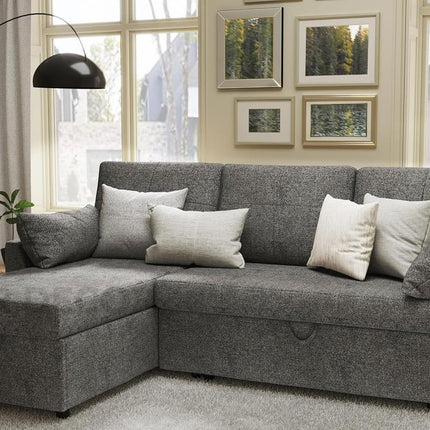 Tuscany Sleeper Sofa- Convertible Sofa Bed with Pull Out Couch with Storage Space for Bed Room, Guest Room or Living Room - Uber Decor