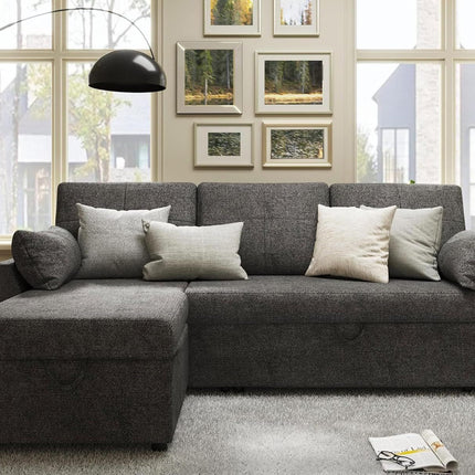 Tuscany Sleeper Sofa- Convertible Sofa Bed with Pull Out Couch with Storage Space for Bed Room, Guest Room or Living Room - Uber Decor