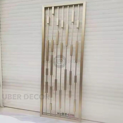 Cascade Modern Elegance Metal Partition Room Screen Divider - Custom Metal Partitions in Stainless Steel
