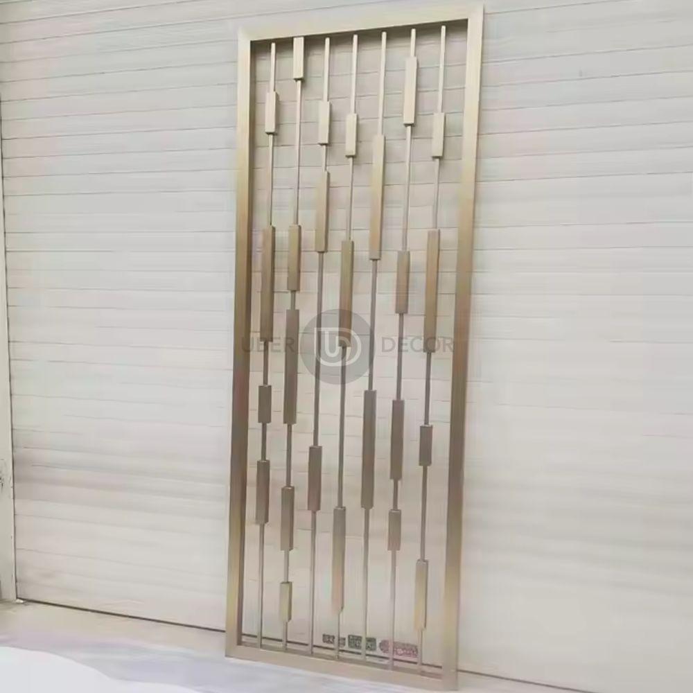 Cascade Modern Elegance Metal Partition Room Screen Divider - Custom Metal Partitions in Stainless Steel