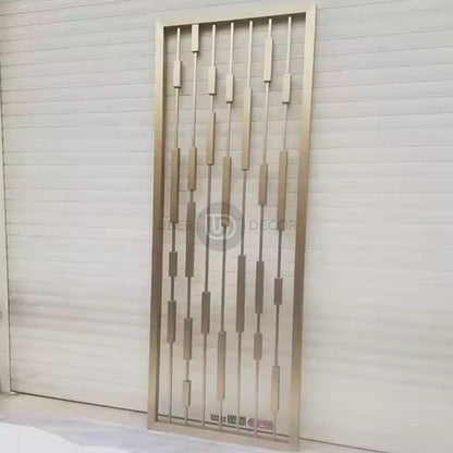 Cascade Modern Elegance Metal Partition Room Screen Divider - Custom Metal Partitions in Stainless Steel