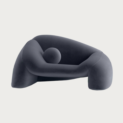 Whisper Ease Mid Century Modern Sculptural Lounge Chair for Living Room and Lounge
