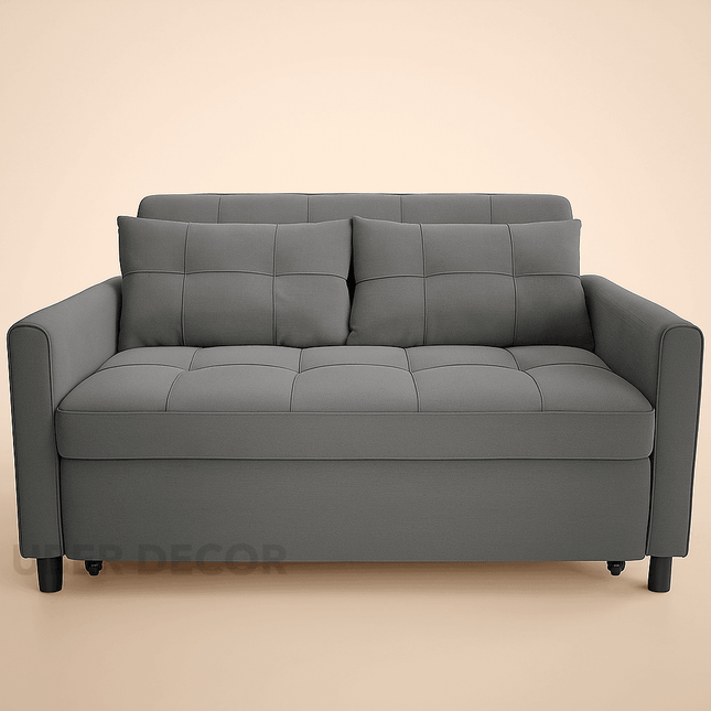 Buenos Sleeper Sofa Bed- Small Compact 3 in 1 Sleeper Sofa for Small Living Room or Guest Room