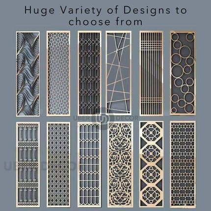 Cascade Modern Elegance Metal Partition Room Screen Divider - Custom Metal Partitions in Stainless Steel